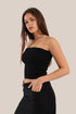 Elastic voile tube top